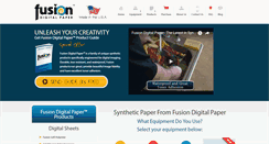 Desktop Screenshot of fusiondigitalpaper.com