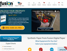 Tablet Screenshot of fusiondigitalpaper.com